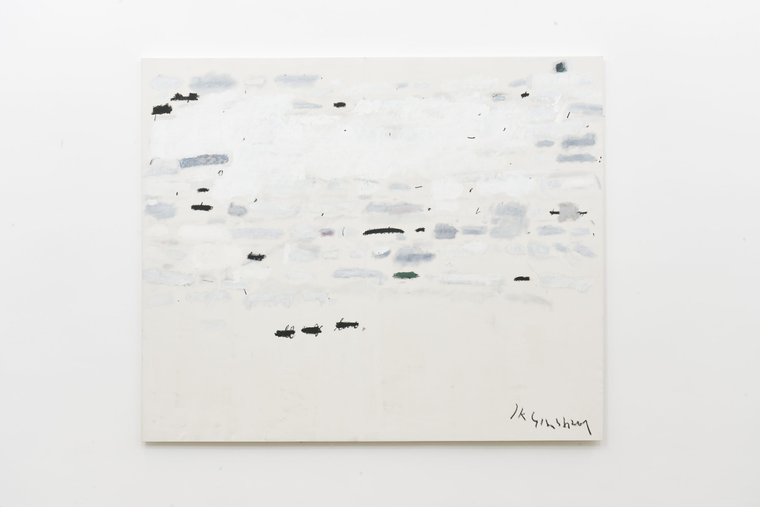 Jared Ginsburg, Letter, 2021-2022, oil and graphite on canvas, 200 x 240 x 4 cm