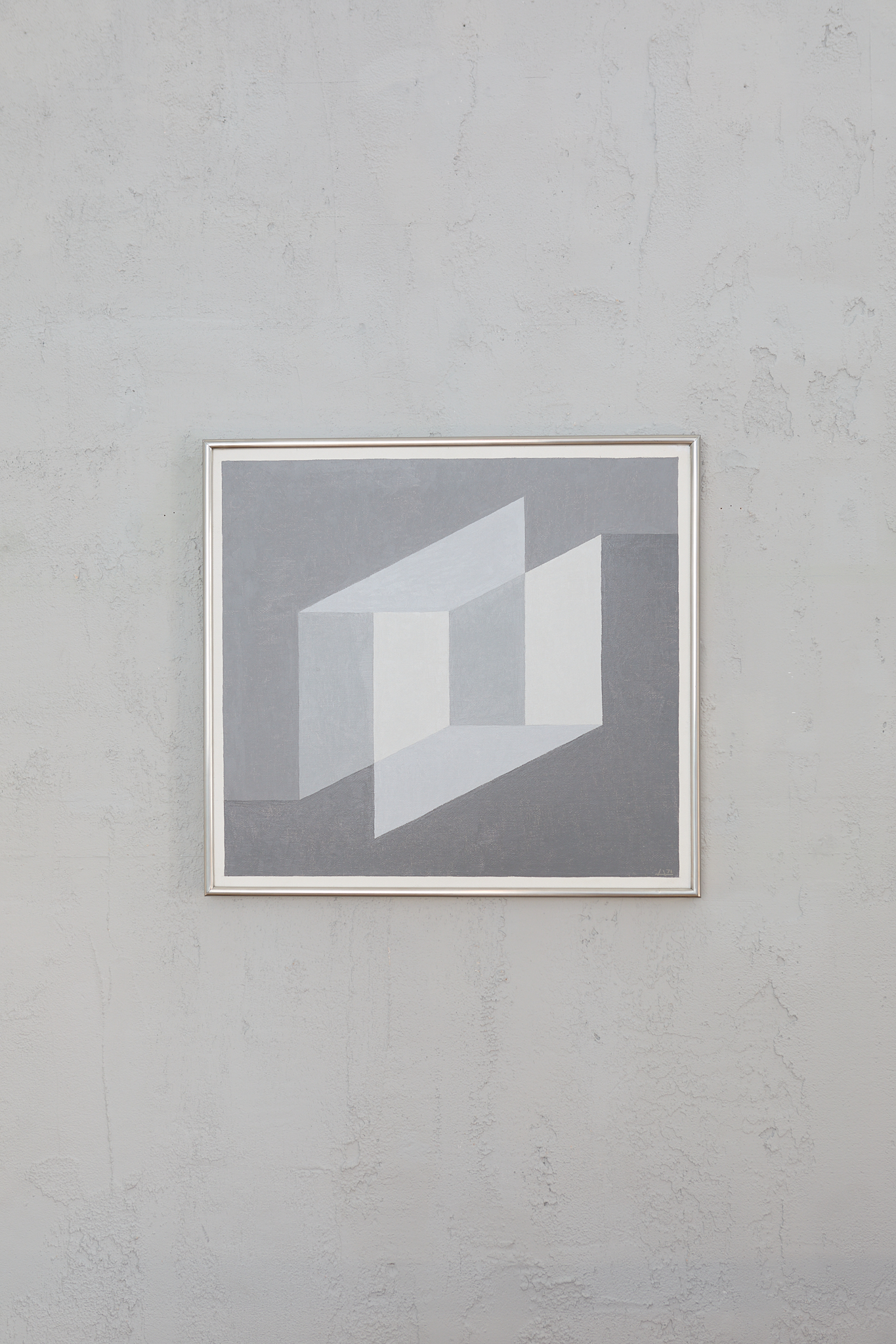 Josef Albers, Indicating Solids, 1971, Oil on Masonite, 57 x 62 cm